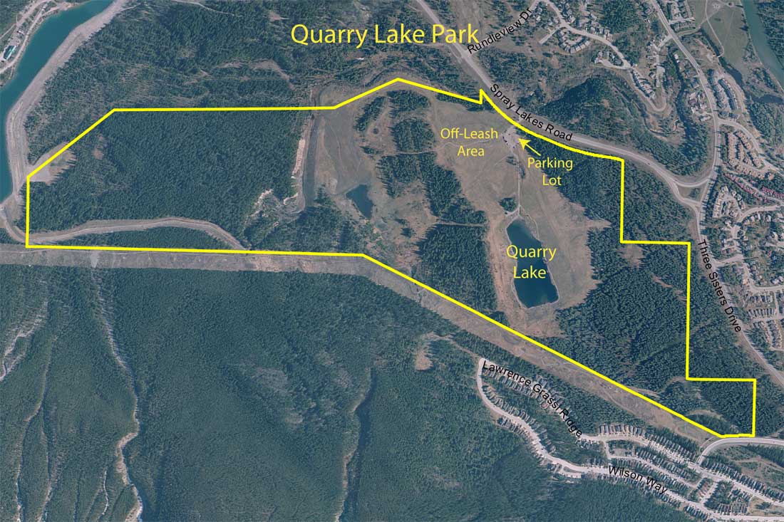 Quarry Lake Park area map